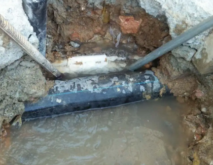 牟平测漏水之水管漏水